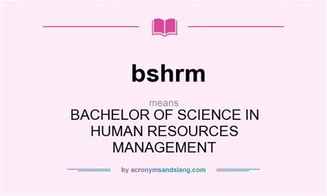 bshrm meaning